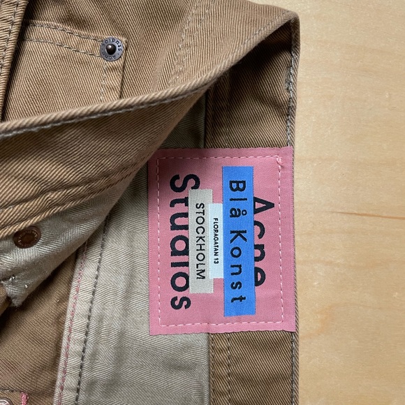 Acne Studio blå konst River Caramel Twill Pant - Picture 4 of 5